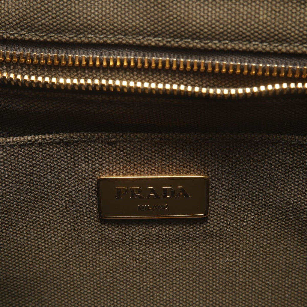 Prada Handbag Canapa Khaki — view 9
