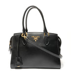 Prada Shoulder Bag Logo Jacquard 2-Way