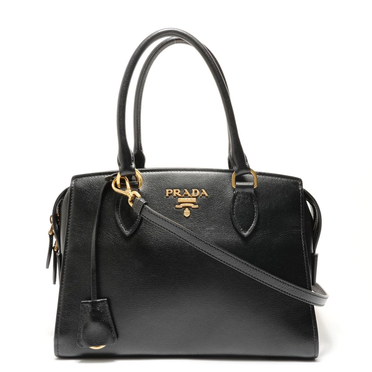 Prada Shoulder Bag Logo Jacquard 2-Way