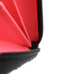 Chanel Cambon Line CC Logo Zip Around Wallet Soft Calf Leather Enamel Black Pink — view 9