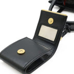 Prada Diagram Handbag Leather Nero Black Gold — view 9