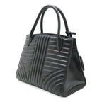 Prada Diagram Handbag Leather Nero Black Gold — view 2