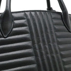 Prada Diagram Handbag Leather Nero Black Gold — view 7