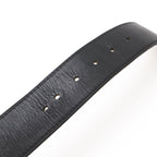 Louis Vuitton Ceinture Jeans Belt Leather Noir Black Silver 90 — view 6