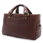 Celine Boogie Tote Leather Bordeaux Winered Gold — view 2