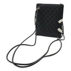 Chanel Cambon Line CC Logo Pochette Shoulder Bag Crossbody Soft Calf Black White — view 2