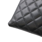 Chanel Cambon Line CC Logo Pochette Shoulder Bag Crossbody Soft Calf Black White — view 4