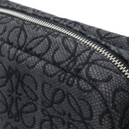 Loewe Repeat Anagram Military Messenger Bag XS Crossbody Canvas Black Silver — view 4