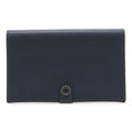 Hermes Toutenmain Passport Case Cover Veau Gray Leather Blue Nuit Navy
