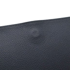 Hermes Toutenmain Passport Case Cover Veau Gray Leather Blue Nuit Navy — view 8