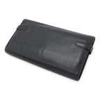 Hermes Kelly Wallet Long Bifold Chevre Leather Black Silver — view 2