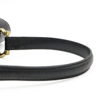 Celine Ganchini Double Flap Handbag Leather Black Gold — view 5