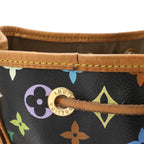 Louis Vuitton Monogram Multicolor Petit Noe Shoulder Bag Semi Noir Black — view 5