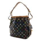 Louis Vuitton Monogram Multicolor Petit Noe Shoulder Bag Semi Noir Black — view 2