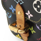Louis Vuitton Monogram Multicolor Petit Noe Shoulder Bag Semi Noir Black — view 6