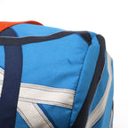 Hermes Cavalcade Air Silk Duffle 38 Shoulder Bag Tote 100% Blue Orange — view 4