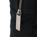 Chanel Choco Bar CC Logo Chain Shoulder Bag Quilted Nylon Black Silver — view 5