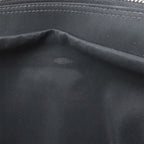 Chanel Choco Bar CC Logo Chain Shoulder Bag Quilted Nylon Black Silver — view 7