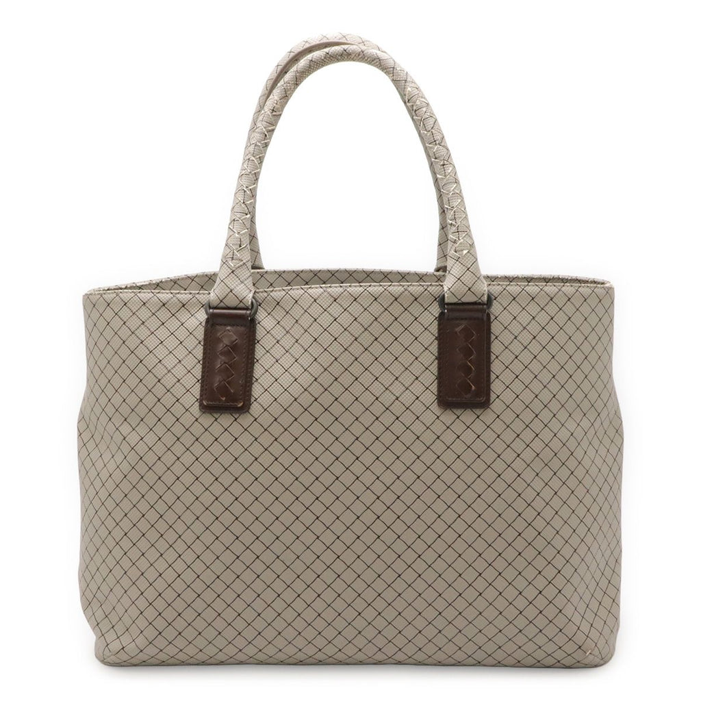 Bottega Veneta Marco Polo Tote Shoulder Bag Light Gray Judah Brown