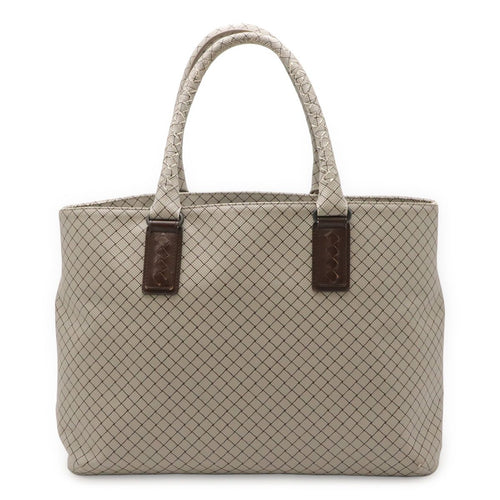 Bottega Veneta Marco Polo Tote Shoulder Bag Light Gray Judah Brown