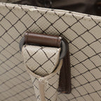 Bottega Veneta Marco Polo Tote Shoulder Bag Light Gray Judah Brown — view 5