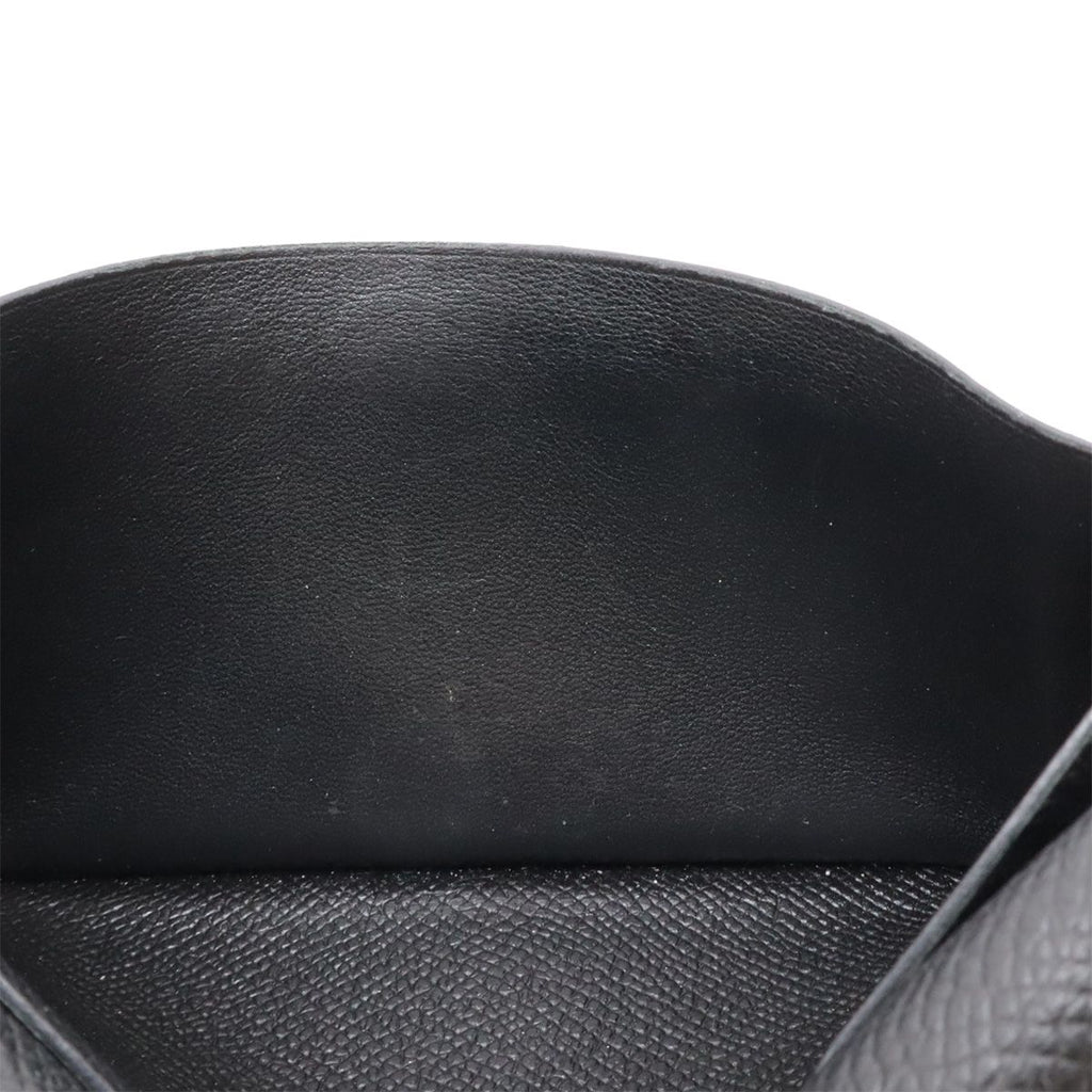 Hermes Bearn Souffle Bifold Wallet Veau Epsom Black Gold — view 6