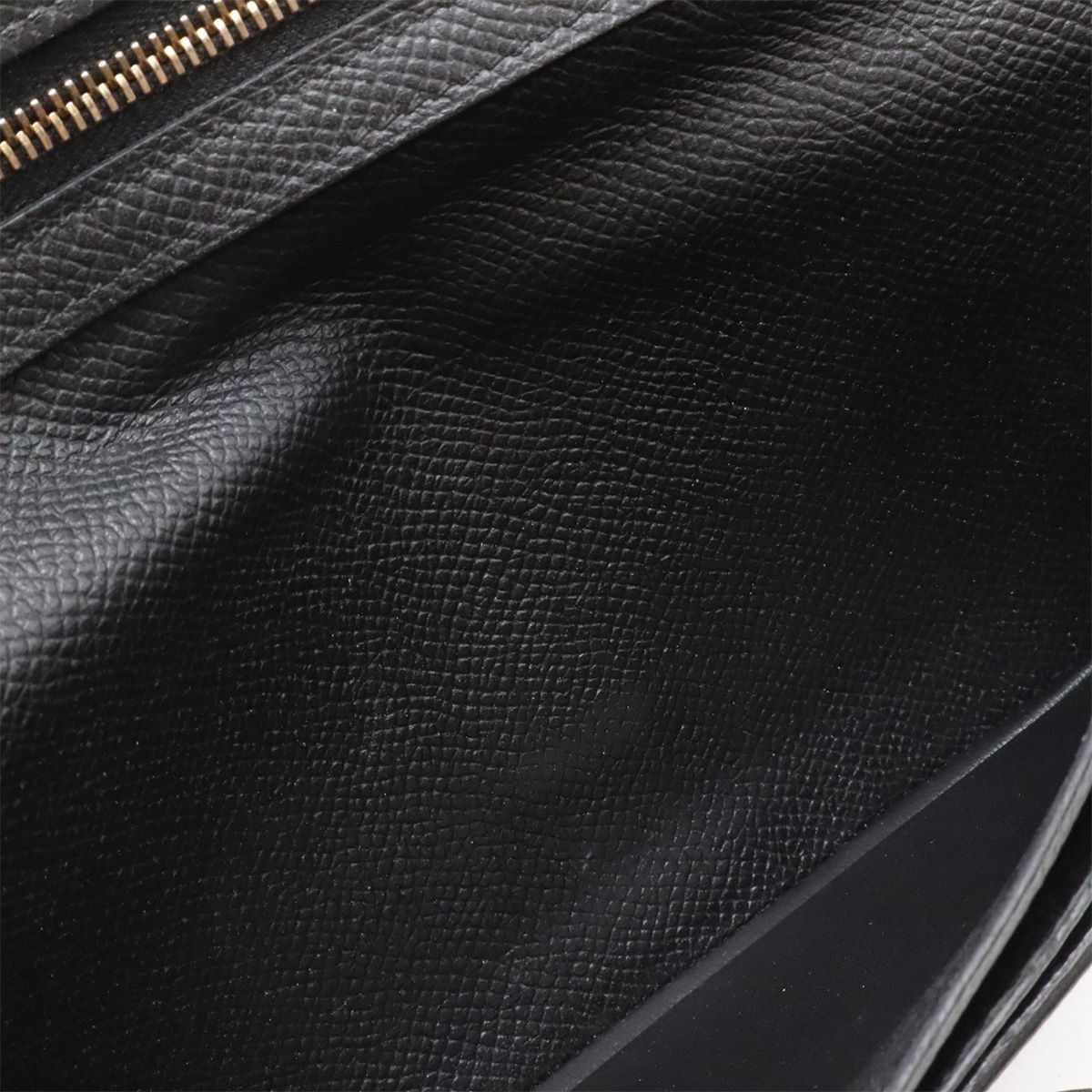 Hermes Bearn Souffle Bifold Wallet Veau Epsom Black Gold — view 5