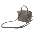 Celine Belt Bag Nano 2-Way Crossbody Leather Gray Gold — view 2