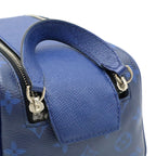 Louis Vuitton Taigarama Dopp Kit Clutch Handbag Cobalt Blue — view 6