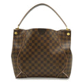 Louis Vuitton Damier Kaisa Hobo Shoulder Bag Rose Velours
