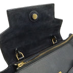 Celine Belt Bag Micro 2-Way Crossbody Leather Black Gold — view 7