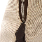 Hermes Sac Eve MM Tote Toile Ash Leather Ivory Natural Brown Silver — view 5