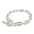 Hermes Chaine D'ancre Bracelet MM 18 Pieces Silver