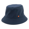 Hermes Series Button Clou de Selle Bucket Hat Cotton 59% Nylon 41% Navy Orange