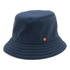 Hermes Series Button Clou de Selle Bucket Hat Cotton 59% Nylon 41% Navy Orange