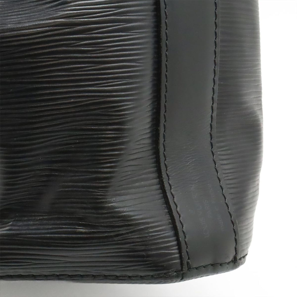 Louis Vuitton Epi Sac Depot Shoulder Bag Semi Noir Black — view 9