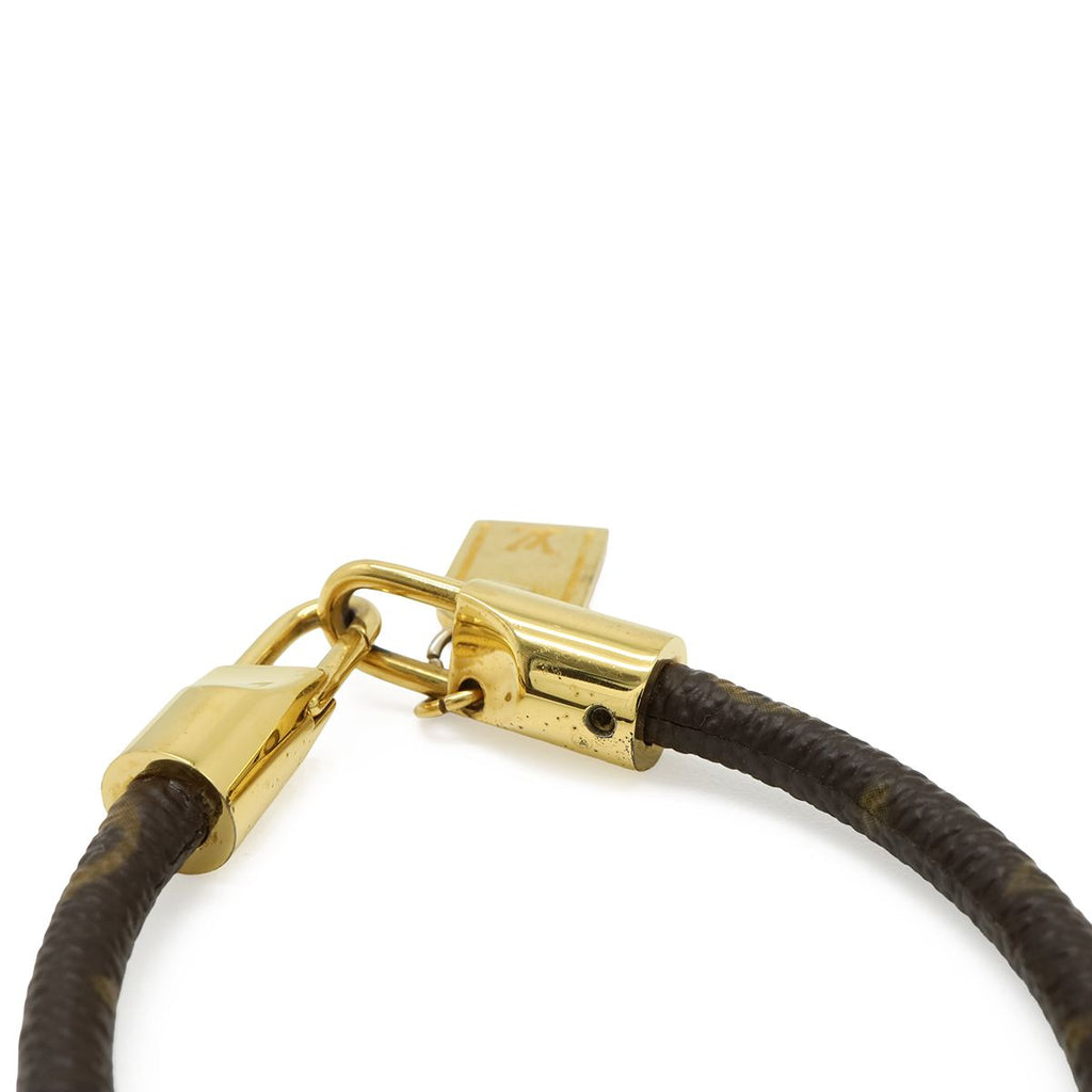Louis Vuitton Monogram Bracelet Luck It Charm Gold — view 4