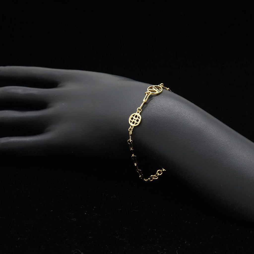 Louis Vuitton Bracelet Forever Young LV Circle Monogram Flower Gold Plated — view 5