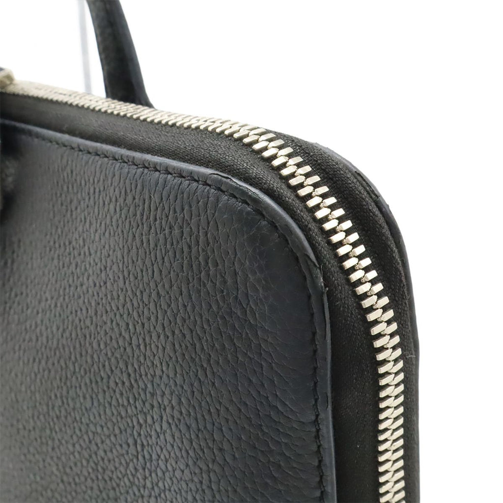 Dior Homme Logo Business Briefcase Leather Black Silver — view 8