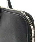 Dior Homme Logo Business Briefcase Leather Black Silver — view 8