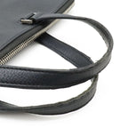 Dior Homme Logo Business Briefcase Leather Black Silver — view 4