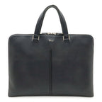 Dior Homme Logo Business Briefcase Leather Black Silver