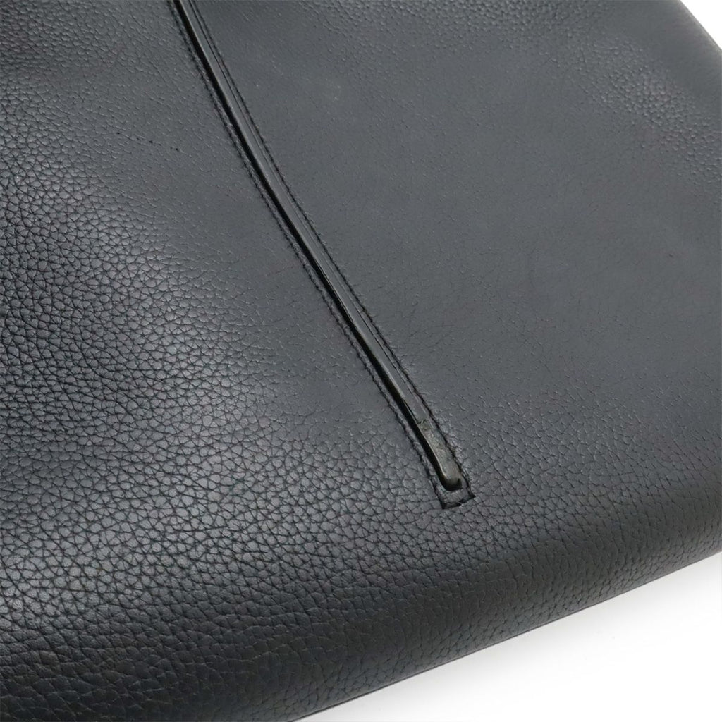 Dior Homme Logo Business Briefcase Leather Black Silver — view 9