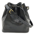 Louis Vuitton Epi Petit Noir Shoulder Bag Drawstring Black