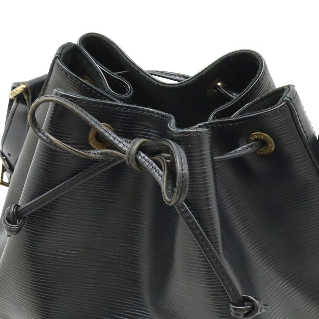Louis Vuitton Epi Petit Noir Shoulder Bag Drawstring Black — view 4
