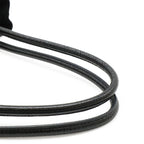 Prada Triangle Logo Tote Shoulder Bag Nylon Patent Nero Black Gold — view 4
