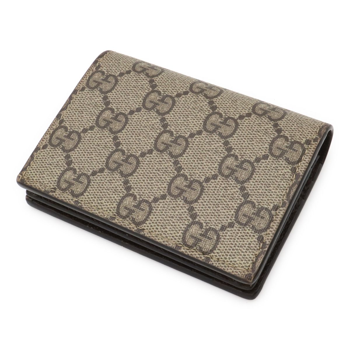 Gucci GG Supreme Card Case Wallet Compact Bifold Bananya Print Beige Yellow — view 2