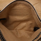 Fendi Selleria Villa Borghese Handbag Leather Dark Brown Silver — view 7