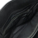 Gucci Business Briefcase Document Purse Nylon Canvas Black Silver — view 6