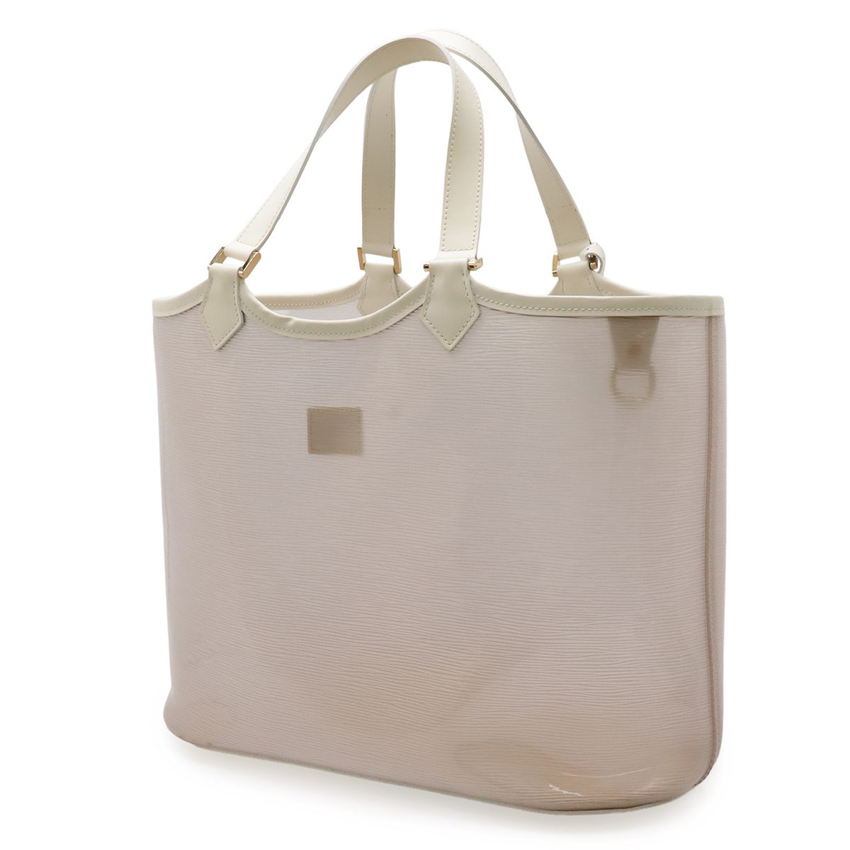 Louis Vuitton Epi Plage Lagunbay Tote Vinyl Leather Coconut Clear Gold — view 2
